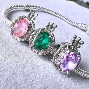 Assorted Multi-Colored Bead Charm fits PANDORA